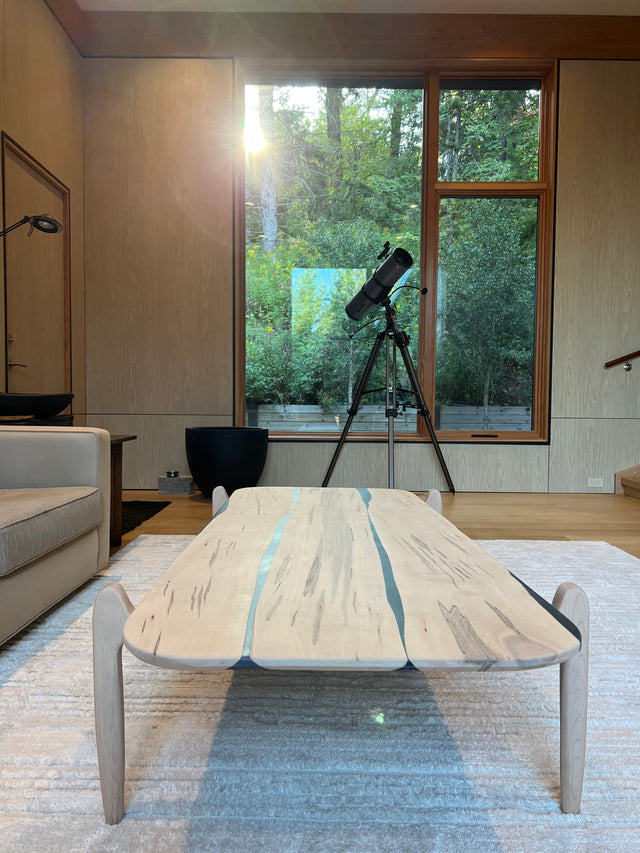 Spalted Maple & Black Epoxy Coffee Table